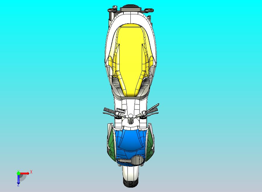 电单车的CATIA模型