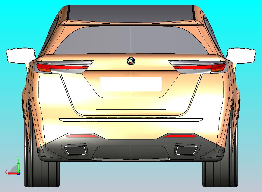 轿车造型CATIA模型