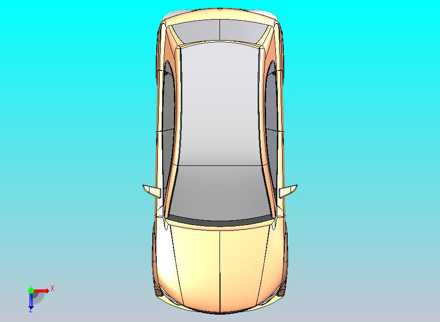 轿车造型CATIA模型