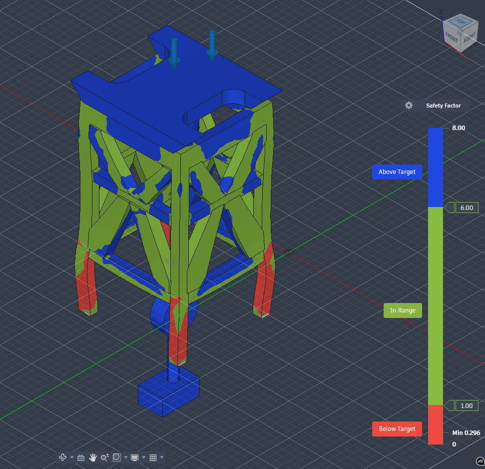 带夹具的意大利面塔（设计和模拟）