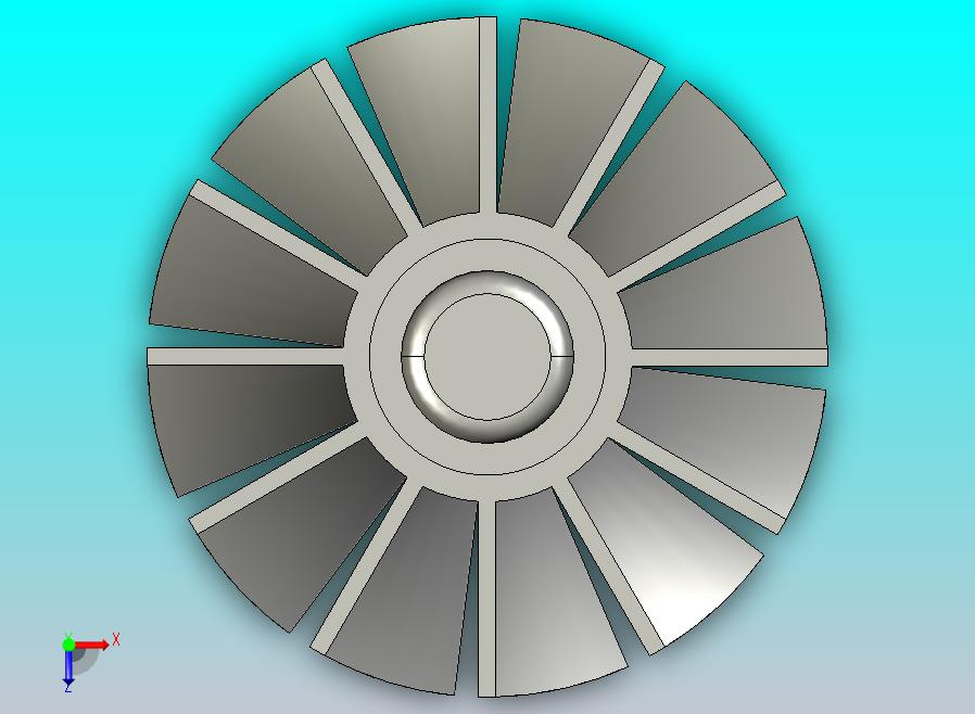 叶轮_风扇转子
