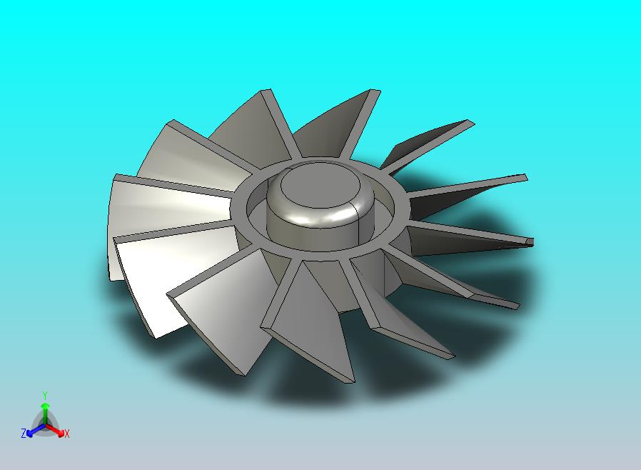 叶轮_风扇转子