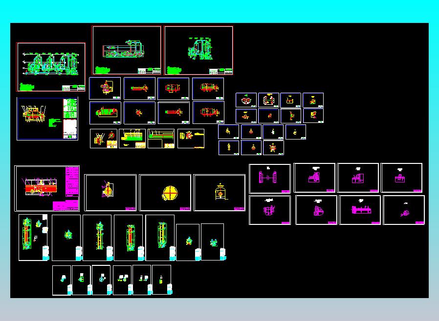 不同种类蒸发器（卧式三效联苯）