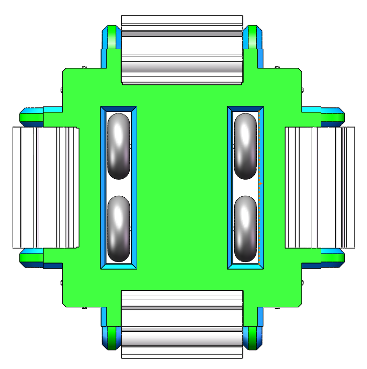 全方位滚筒格斗机器人