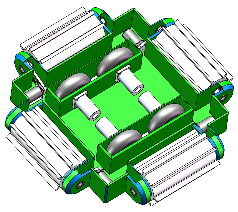 全方位滚筒格斗机器人