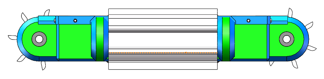 全方位滚筒格斗机器人
