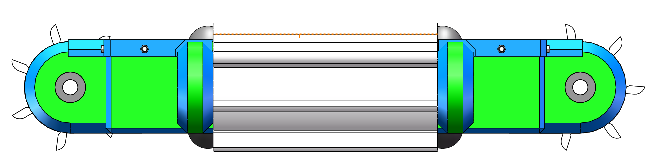 全方位滚筒格斗机器人