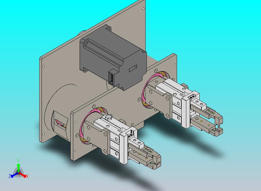 同步旋转夹取机构