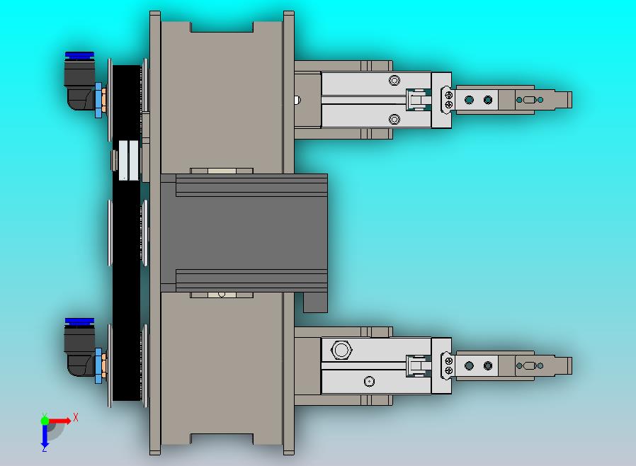 同步旋转夹取机构