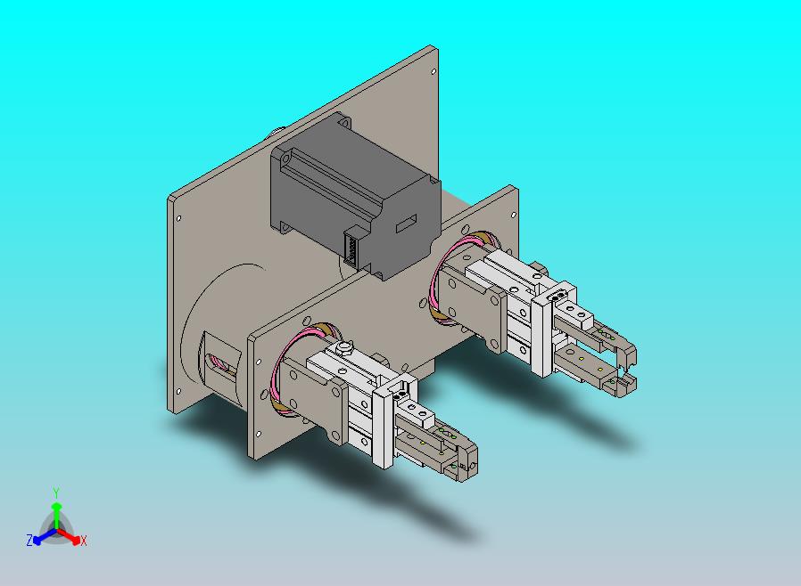同步旋转夹取机构