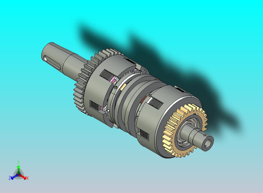 车床离合器结构