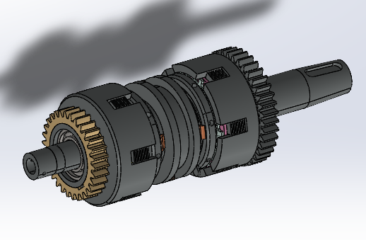 车床离合器结构