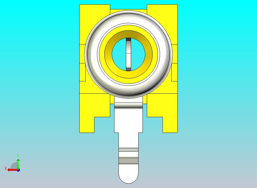 PCB 安装 90 度 1-RCA (AV-5)