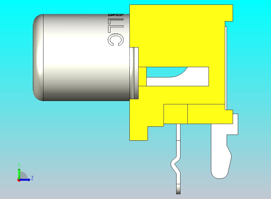 PCB 安装 90 度 1-RCA (AV-5)