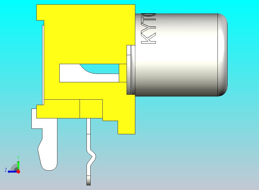 PCB 安装 90 度 1-RCA (AV-5)