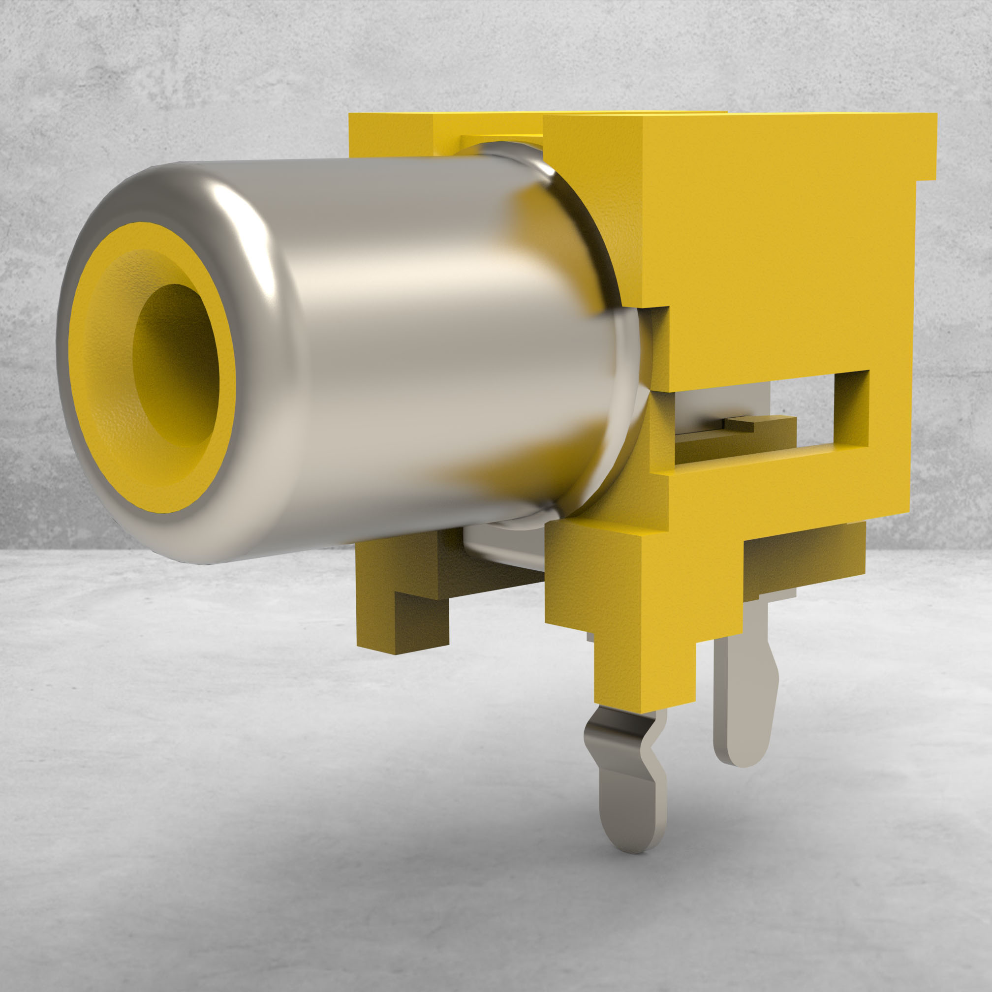 PCB 安装 90 度 1-RCA (AV-5)