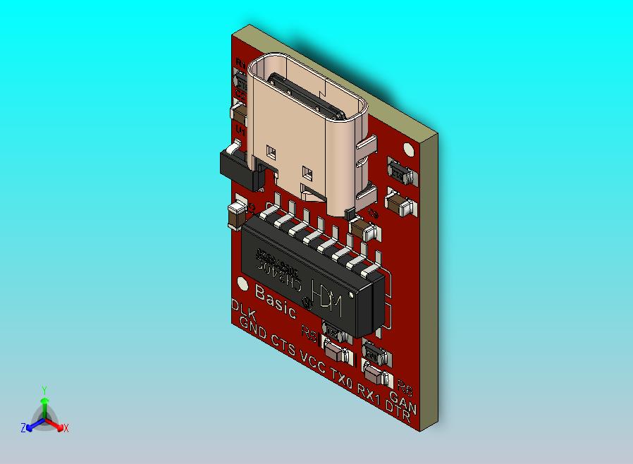 TTL UART-USB-C – CH340C模块