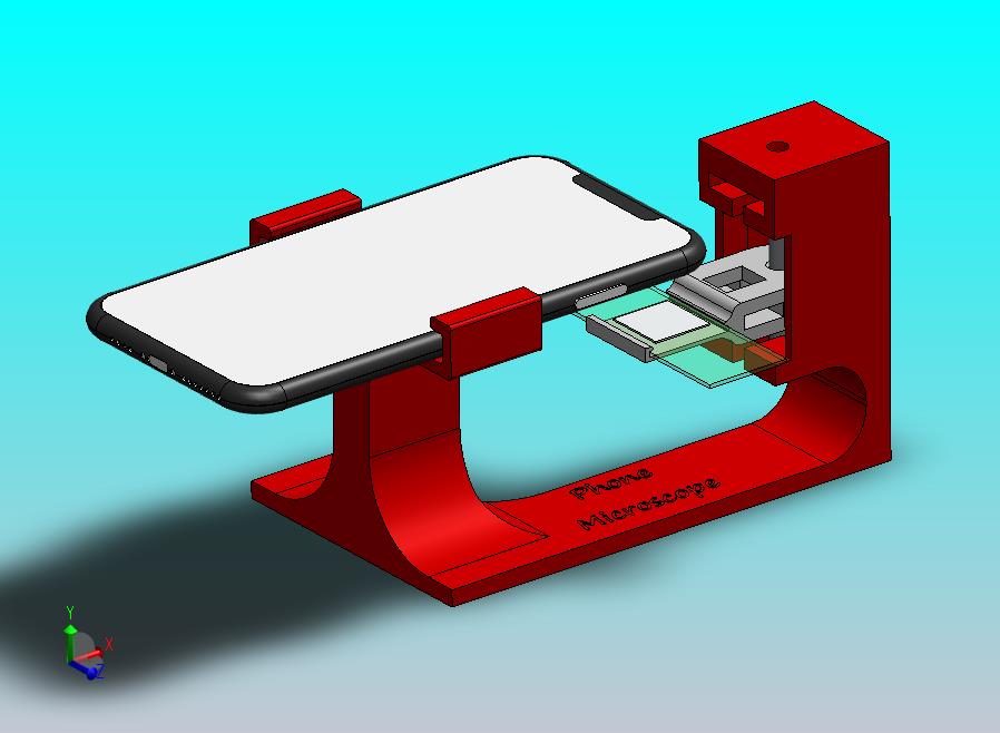 DIY 智能手机显微镜支架