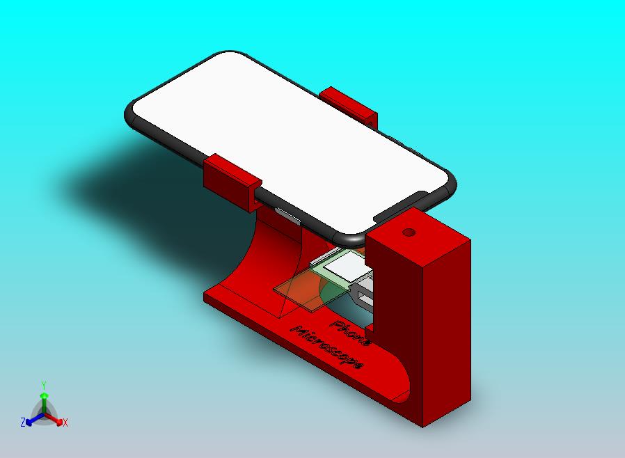 DIY 智能手机显微镜支架