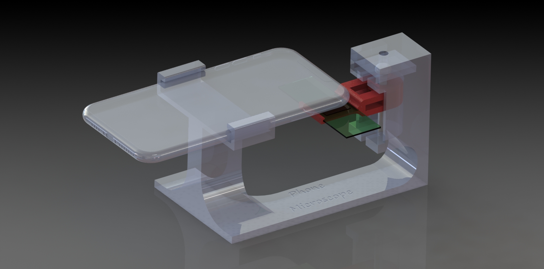 DIY 智能手机显微镜支架