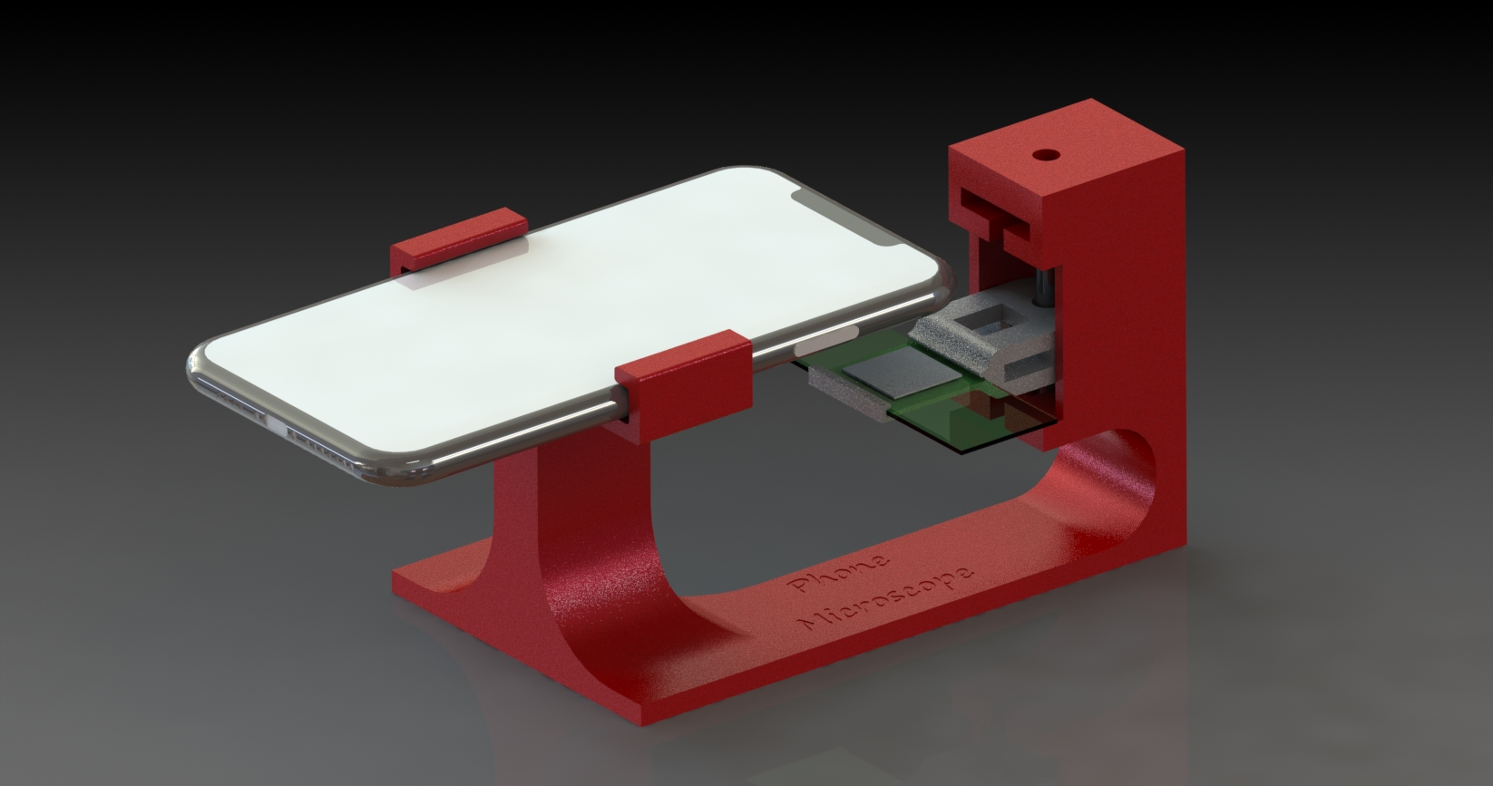 DIY 智能手机显微镜支架