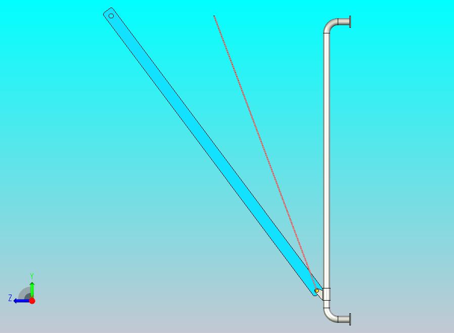 由co支撑的刚性杆