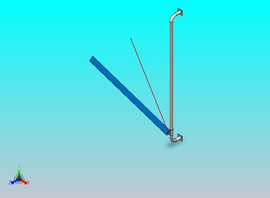 由co支撑的刚性杆