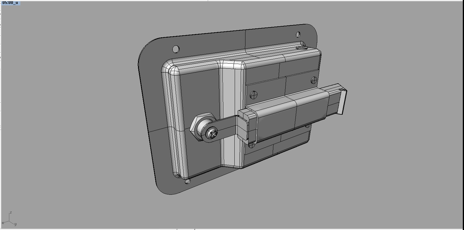 钢制拖车门锁和