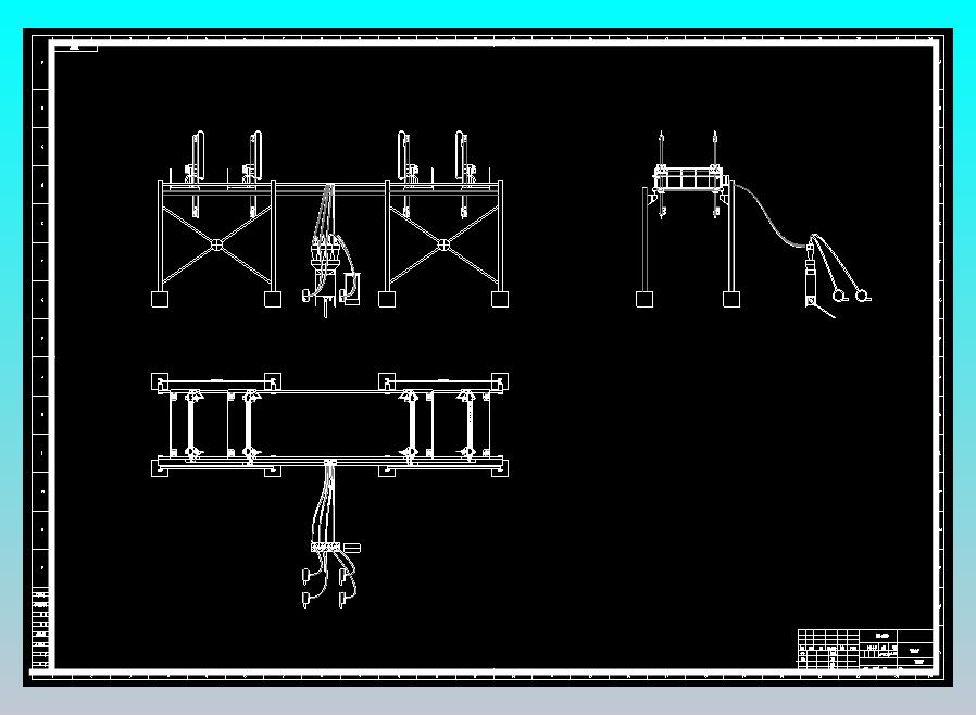 多杆扦样机装配图