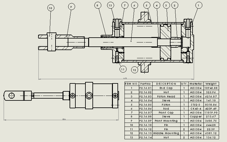 气缸（拉杆-带库欣）160x40x158mm