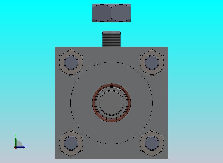 横拉杆液压缸40x18x506mm