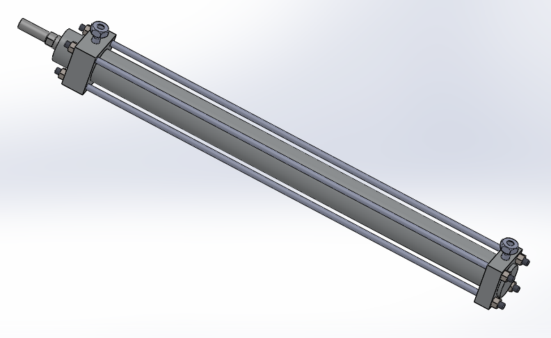横拉杆液压缸40x18x506mm