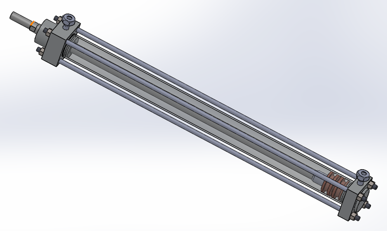 横拉杆液压缸40x18x506mm