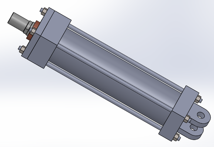横拉杆液压缸（后眼）80x36x284mm