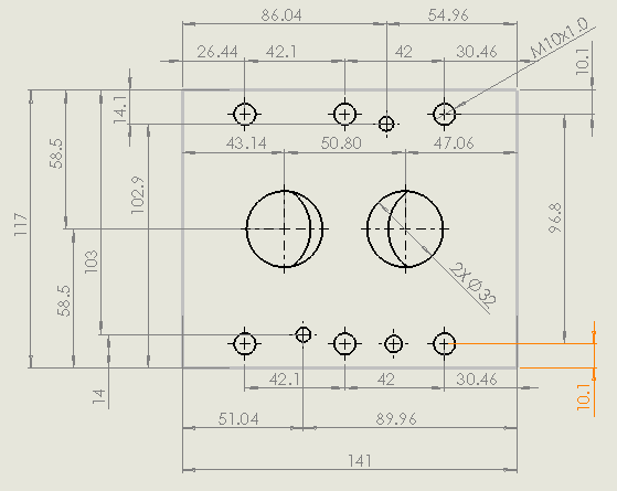 阀门底座块-G414