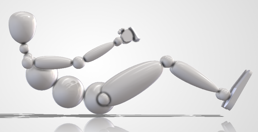 模拟赛车人机工程学中的参数化Biped