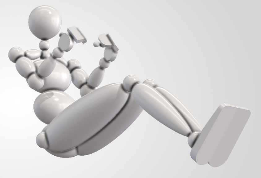 模拟赛车人机工程学中的参数化Biped