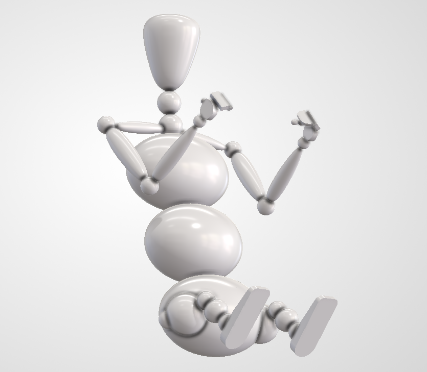 模拟赛车人机工程学中的参数化Biped