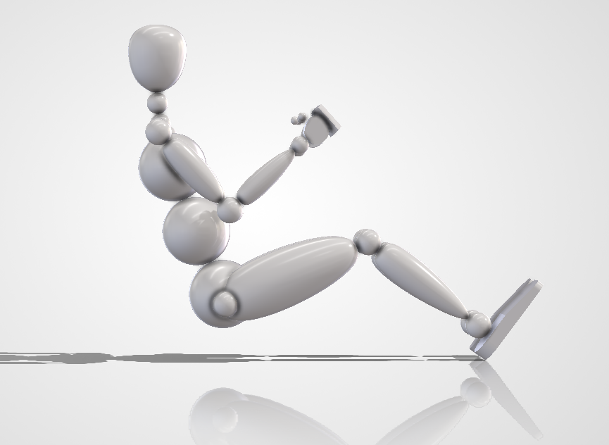 模拟赛车人机工程学中的参数化Biped