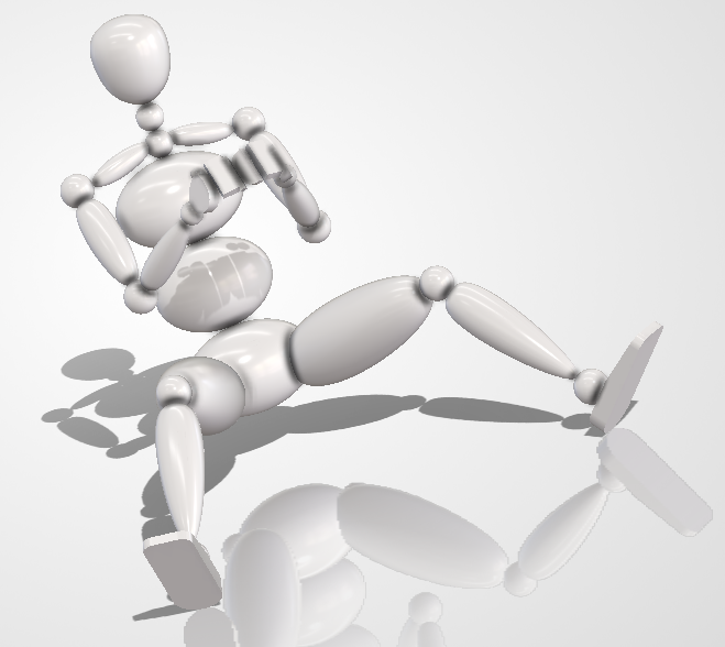 模拟赛车人机工程学中的参数化Biped