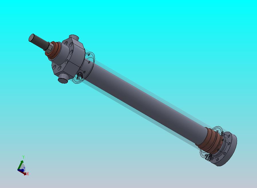 伸缩式液压缸（3级）（固定耳轴）63 l 45 l 28 x行程892 mm