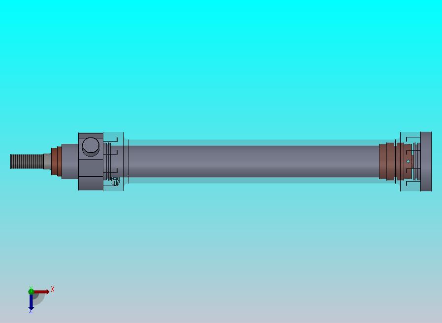 伸缩式液压缸（3级）（固定耳轴）63 l 45 l 28 x行程892 mm