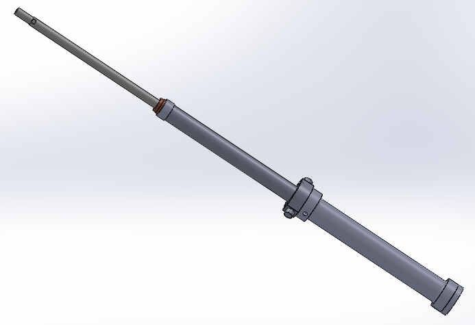 伸缩式液压缸（3级）（固定耳轴）63 l 45 l 28 x行程892 mm