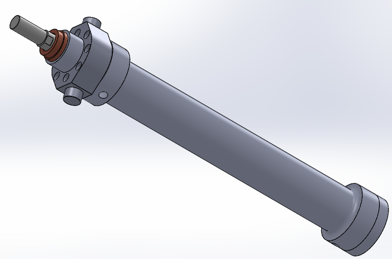 伸缩式液压缸（3级）（固定耳轴）63 l 45 l 28 x行程892 mm