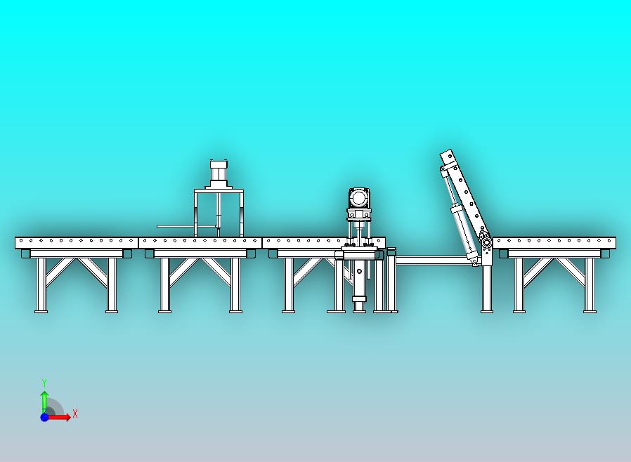 带倾斜机构的工业电动辊道输送机系统