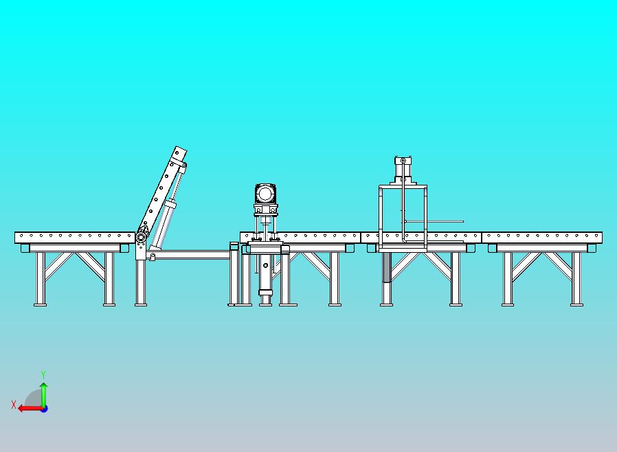 带倾斜机构的工业电动辊道输送机系统