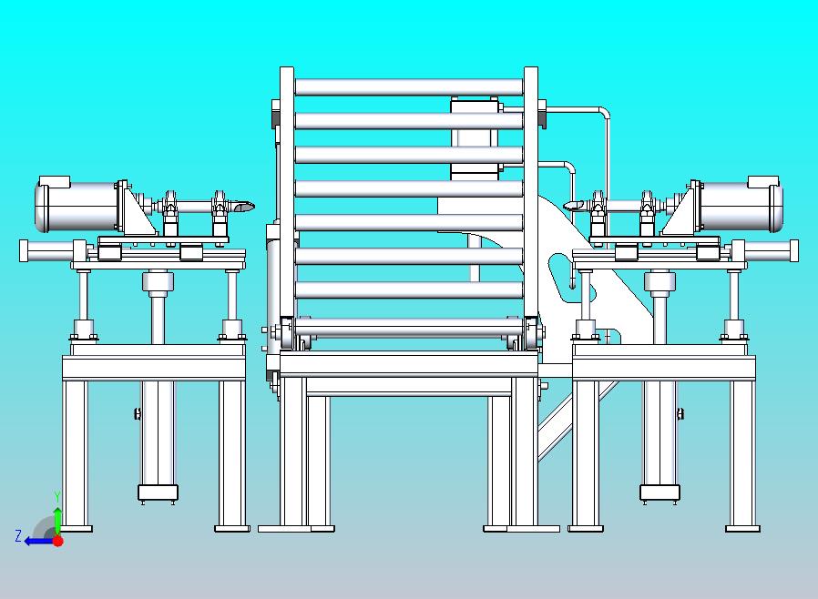 带倾斜机构的工业电动辊道输送机系统
