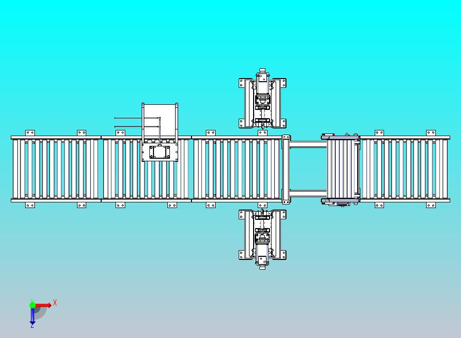 带倾斜机构的工业电动辊道输送机系统