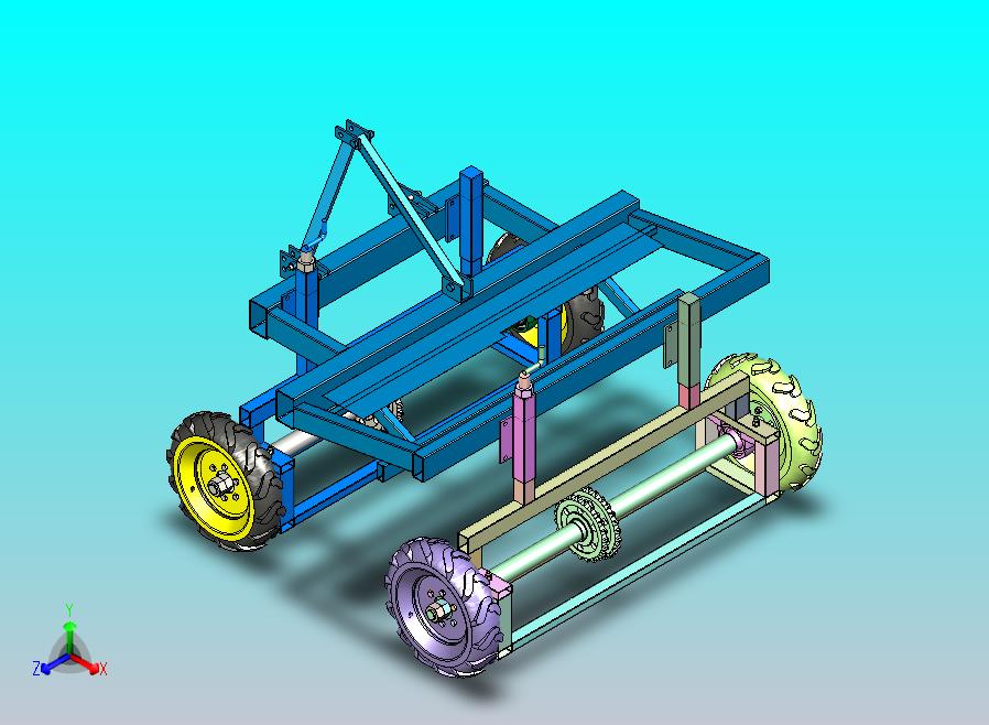 农用物资田间转运拖车