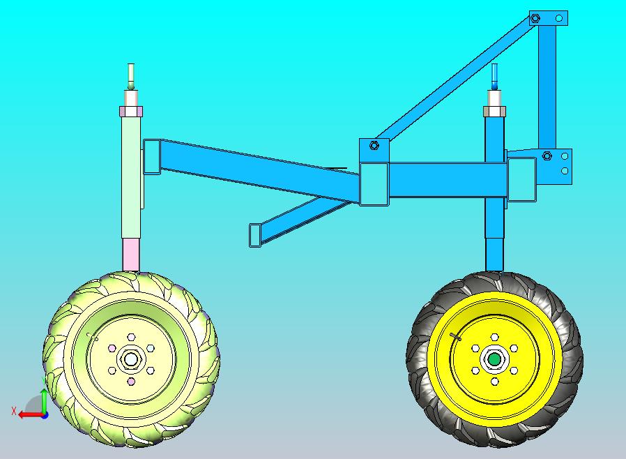 农用物资田间转运拖车